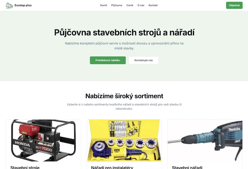 Sundap - půjčovna nářadí